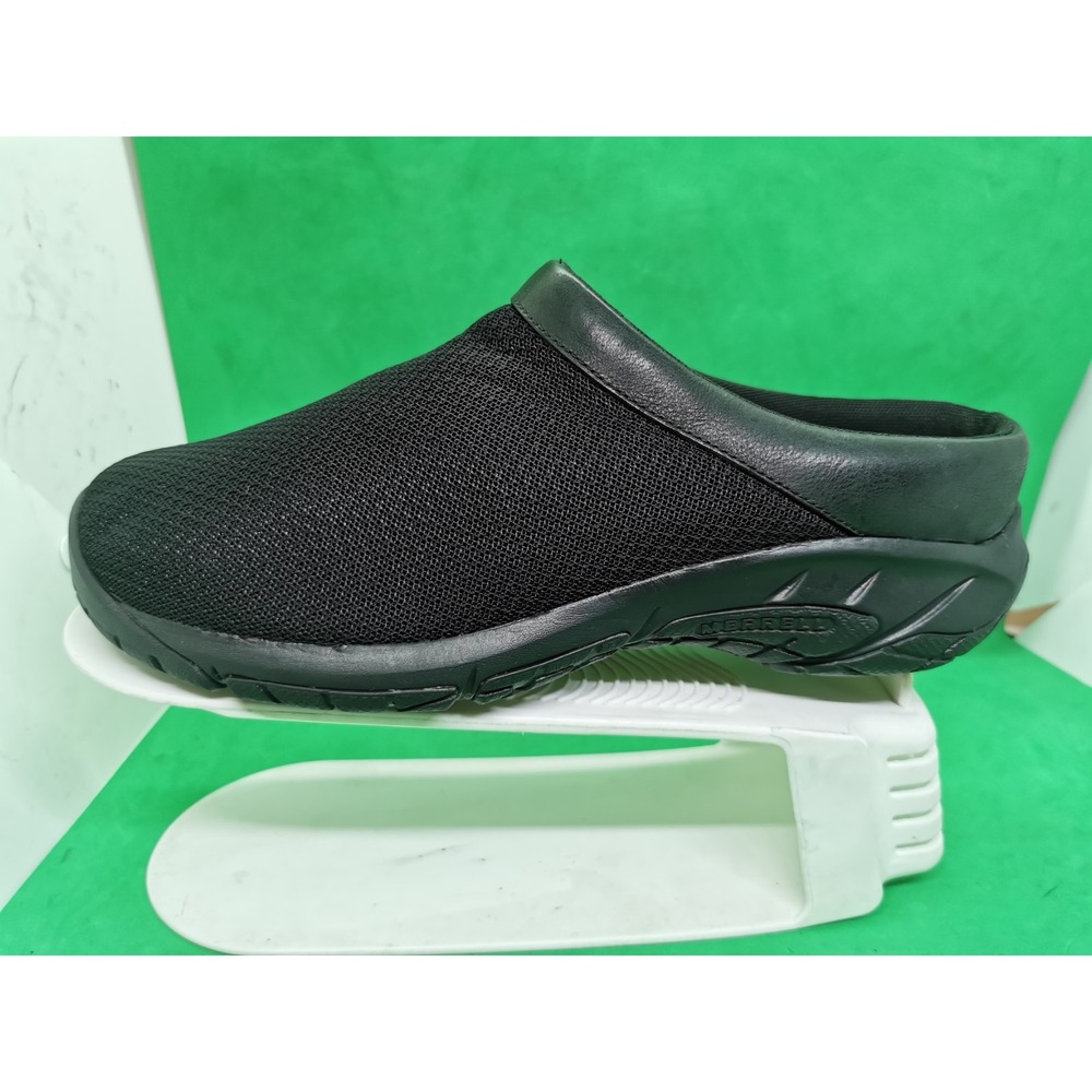 Women's 9 W Wide Merrell Encore Breeze 4 J000554 Shoes Black Clogs Breathable - Picture 3 of 16